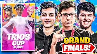 I Hosted GRAND FINALS for 1000 TRIOS Tournament in Fortnite ft Bugha Clix FaZe amp more [upl. by Akehs]