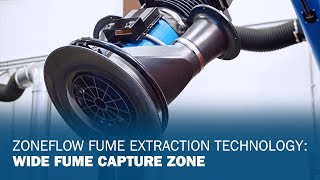 ZoneFlow Fume Extraction Technology Wide Fume Capture Zone [upl. by Doralin138]