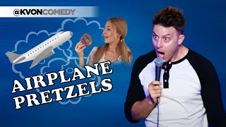 Airplane Pretzels comedian Kvon [upl. by Niliak473]