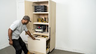 DIY Garage Cabinet  Storage amp Organization  DIY Creators [upl. by Nonnaehr]