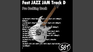 Fast Jazz Jam Track D  Pro Backing Track [upl. by Berkley396]