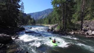 Leavenworth Washington Whitewater Kayaking Tumwater Canyon on The Wenatchee River [upl. by Anid]