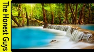 10 HOURS Relaxation Music With Waterfall Sounds for Study Meditation Sleep [upl. by Nauqad406]