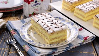 Millefeuille cu crema de vanilie  Prajitura Napoleon CC Eng Sub  JamilaCuisine [upl. by Eemiaj]