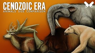 CENOZOIC ERA  Animals Size comparison Paleoart [upl. by Jamille]