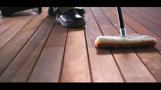 How to oil a deck [upl. by Airbmat]