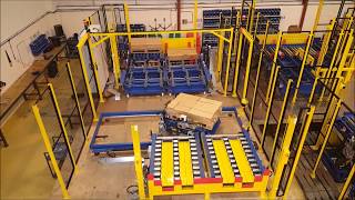 Pallet buffer conveyor system [upl. by Brendin]