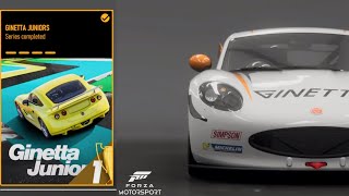 Forza Motorsport  Ginetta Juniors amp Track Toys Tour  Ginetta G40 Junior 4KXSX [upl. by Mcafee]