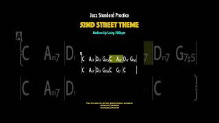 52nd Street Theme  Jazz Standard Practice Backing Track [upl. by Alain]