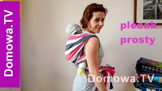 Wiązanie chusty  plecak prosty rucksack carry [upl. by Eidoow334]