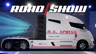 Check out the first hydrogenelectric semitruck the Nikola One [upl. by Susie]