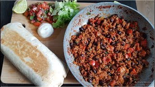 Easy Loaded Beef and Bean Burrito  Recipe Better than Taco Bell Annies Kitchen [upl. by Aissak699]