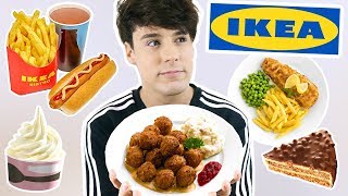 i only ate FOODS FROM IKEA for 24 hours [upl. by Chancey]