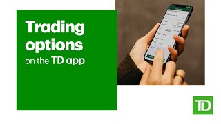 Trading options with the TD app [upl. by Nnylharas]