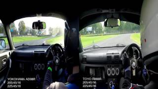 Tyre Comparison Test  Yokohama AD08R vs Toyo R888R at Brands Hatch Indy Circuit [upl. by Miett938]