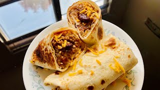 MEXICAN STYLE RICE amp BEAN BURRITO [upl. by Maxey]