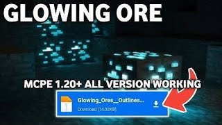 Glowing Ores Texture Pack MCPE 120 Download Mediafıre [upl. by Anchie]