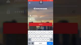 Login to your China Bank Mobile Banking App [upl. by Bozovich]