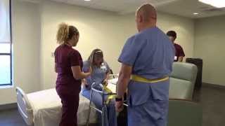 Physical Therapy Transfer Training  How To Transfer From Wheelchair To Bed [upl. by Nev454]