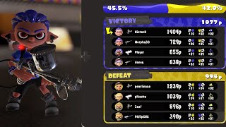 Splatoon 3  Online Gameplay  Aerospray MG [upl. by Adalai343]