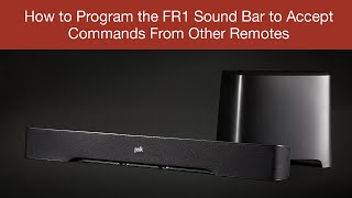 How to Program the FR1 Sound Bar to Accept Commands From Other Remotes [upl. by Ajtak]