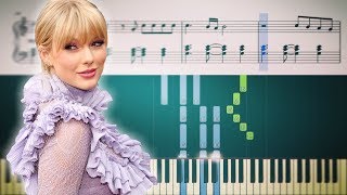 Taylor Swift  The Archer  Piano Tutorial  SHEETS [upl. by Waynant]