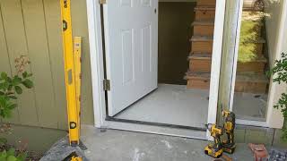 Jeld Wen Front Door Installation  Really crappy products and craftsmanship PART 1 [upl. by Bolte]