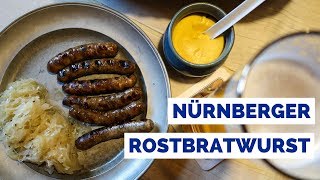 Nürnberger Rostbratwurst  Eating German Sausages in Nuremberg Germany [upl. by Gregorio]