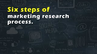 Six steps of marketing research process [upl. by Nomihs]