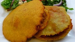 Fried Puffedup Gorditas Mexican Recipe how to Mexican food [upl. by Blackburn]