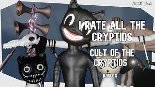 RATING all CRYPTIDS in Cult of the Cryptids Roblox NEW [upl. by Spitzer]