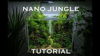 Aquascaping tutorial  AMAZING Hightech NANO JUNGLE tank [upl. by Abran]