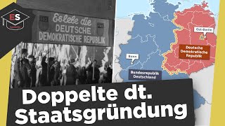 Doppelte Deutsche Staatsgründung  Deutschland 19451949  Entstehung BRD und DDR einfach erklärt [upl. by Nylknarf787]