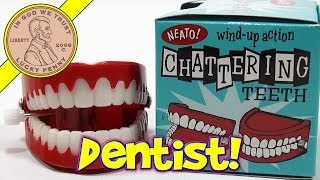 Chattering Teeth Novelty Toy  Neato Wind Up Action Toysmith [upl. by Sudhir]