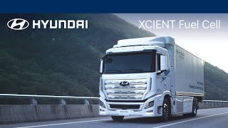 Hydrogenpowered Transportation  XCIENT Fuel Cell  Hyundai [upl. by Adnolehs249]