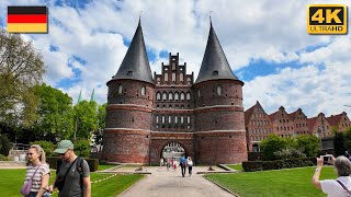 Lübeck  Full City Walking Tour 4K 🇩🇪 Germany [upl. by Ryhpez]