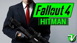 FALLOUT 4 Agent 47 HITMAN Sniper Assassin Character Build [upl. by Pammi971]