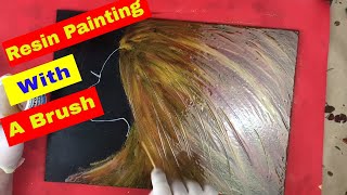 Epoxy Resin Painting with a Brush [upl. by Asilav]