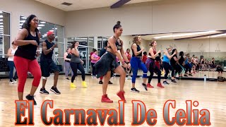 El Carnaval De Celia Salsa Zumba Choreo by Suzy [upl. by Noek]