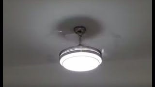 Retractable Blades Ceiling Fan  Review [upl. by Drazze]