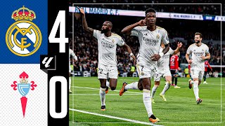 Real Madrid 40 RC Celta  HIGHLIGHTS  LaLiga 202324 [upl. by Ahcrop]