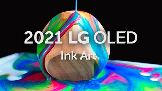 2021 LG OLED l Ink Art 4K HDR 60fps [upl. by Enitsenrae]