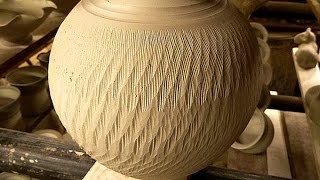 Simple Textured Pottery Decoration Techniques  Chattering the Clay [upl. by Haseena246]