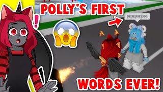 Polly SPEAKS For The FIRST TIME EVER Roblox [upl. by Carlota422]