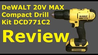 Dewalt 20V Max Compact Drill DCD771 Review [upl. by Luwana318]