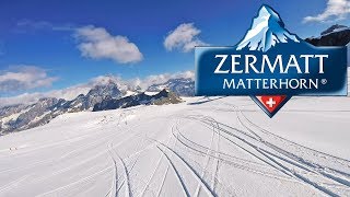 Summer skiing Zermatt  full ride from 3800m to 2900m 7km  July 2018 [upl. by Goldner]