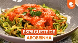 Espaguete de abobrinha — Receitas TudoGostoso [upl. by Ardnua765]