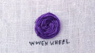 How to do a Woven Wheel Stitch [upl. by Senalda]