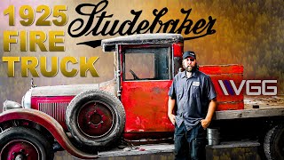 Forgotten 1925 Studebaker HEARSE  FIRE TRUCK  Will it RUN AND DRIVE after 17 years [upl. by Anayt]