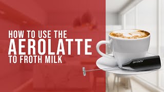 How To Use the AeroLatte To Froth Milk [upl. by Ahsinelg]